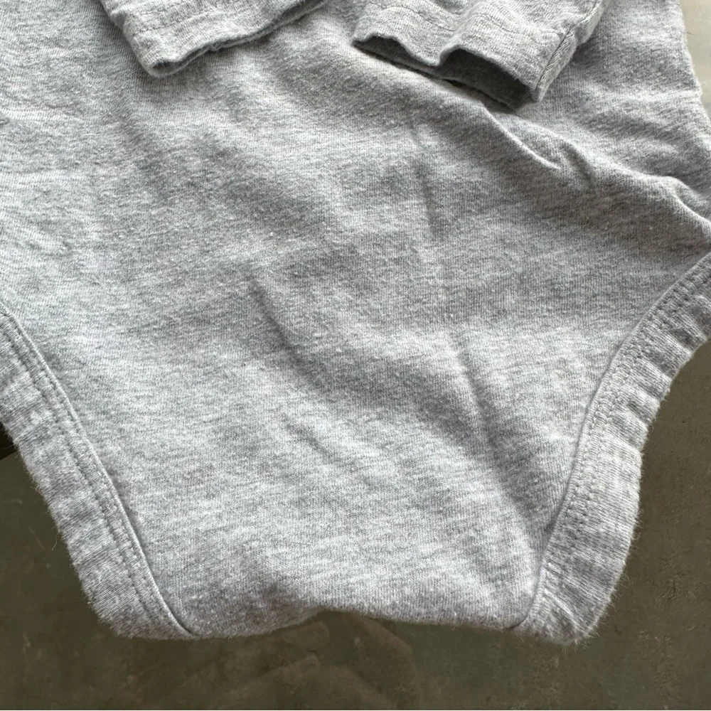 Disney Jumping Beans Vintage Mickey Mouse Long Sleeve Bodysuit in Gray - 3 Month
